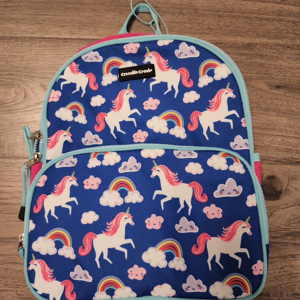 New snall unicorn book bag for girl great for kindergarten